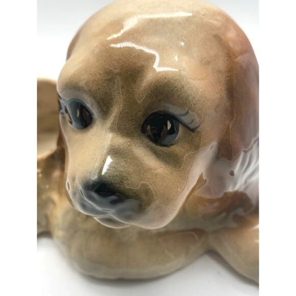 Vintage Puppy planter, Cocker Spaniel Mid Century 7.5x4x3.5 W - Picture 5 of 10